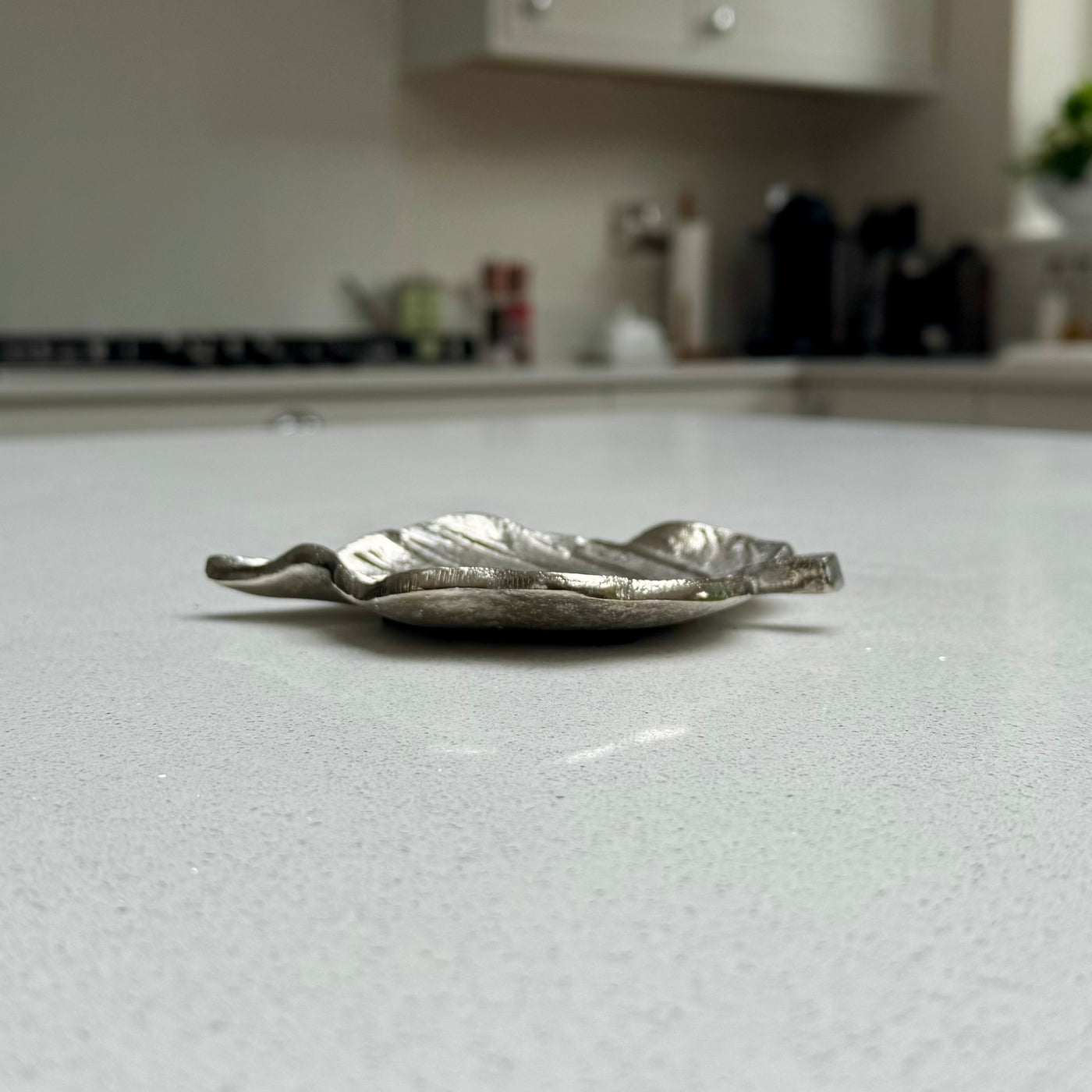 Mini Decorative Leaf Bowl in Cast Aluminium