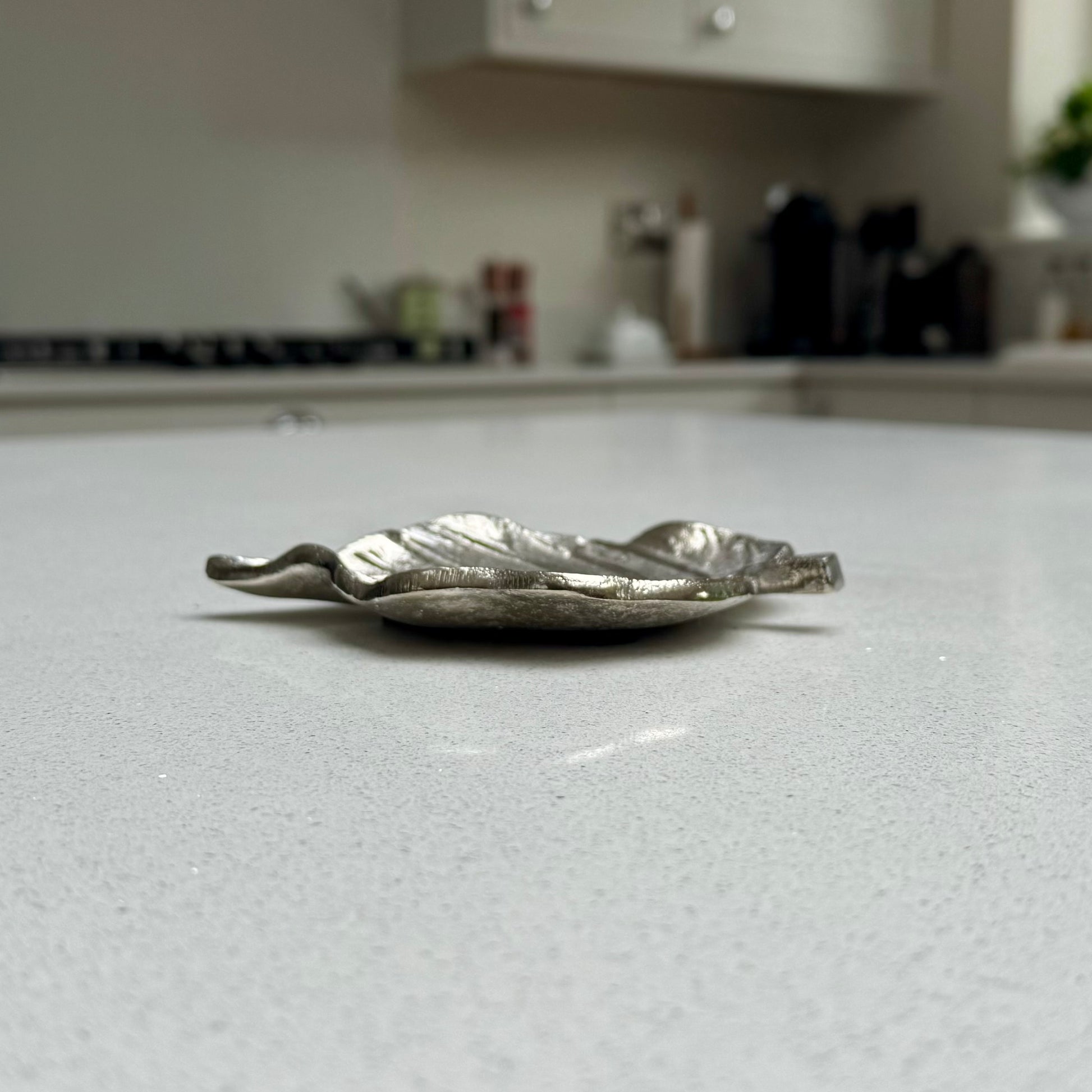 Mini Decorative Leaf Bowl in Cast Aluminium