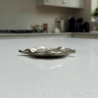 Mini Decorative Leaf Bowl in Cast Aluminium