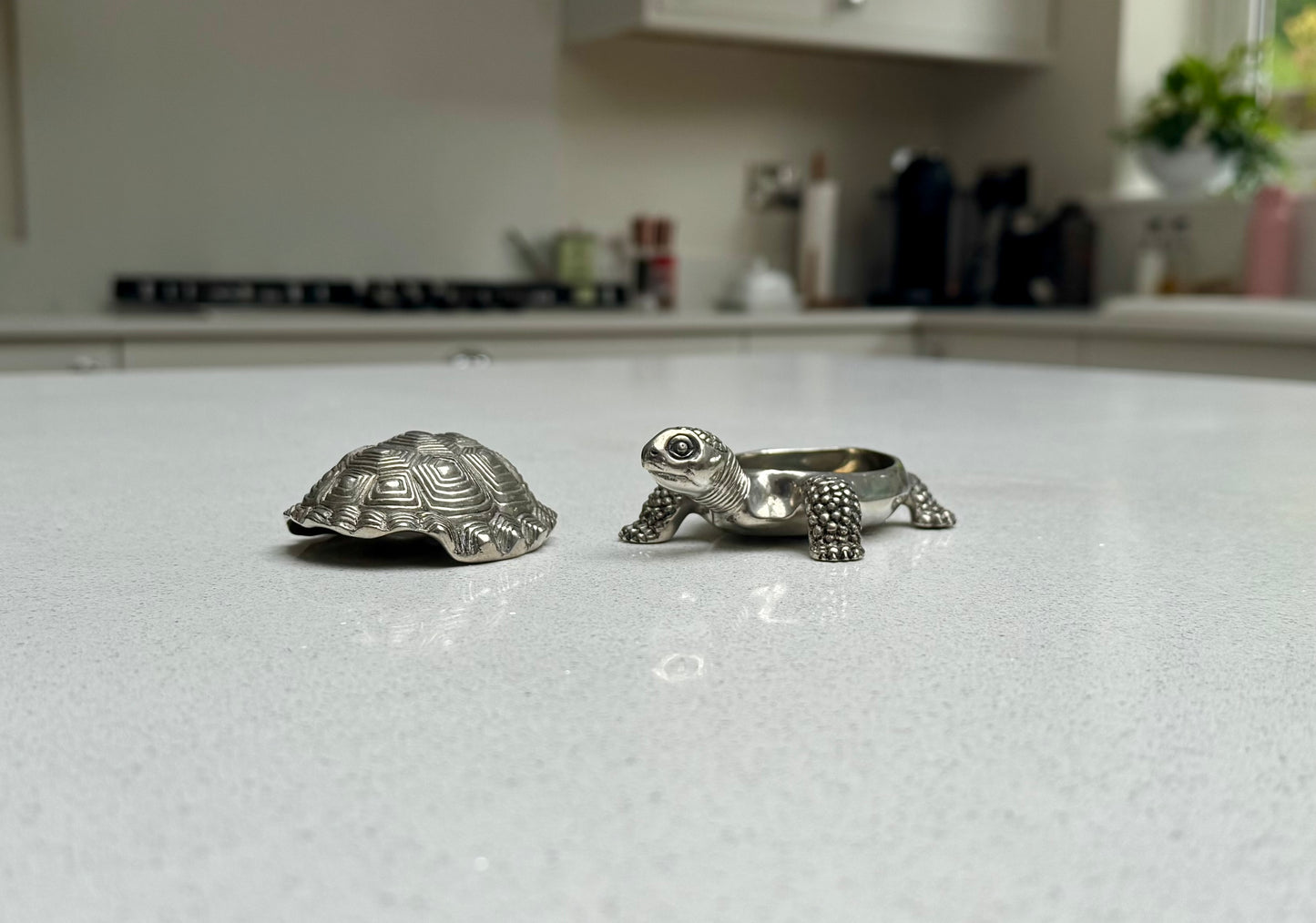 Pewter Turtle Decorative Keepsake Box