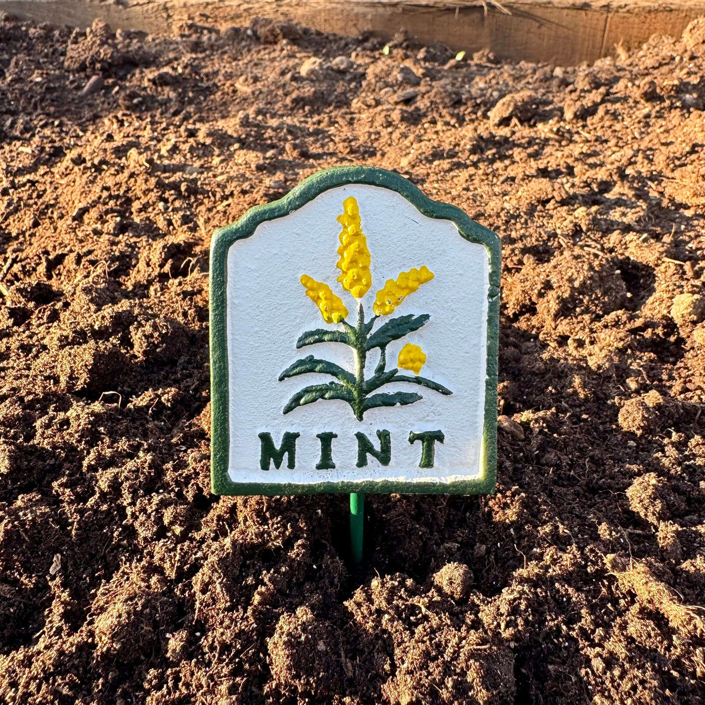 Cast iron Parsley herb garden marker sign
