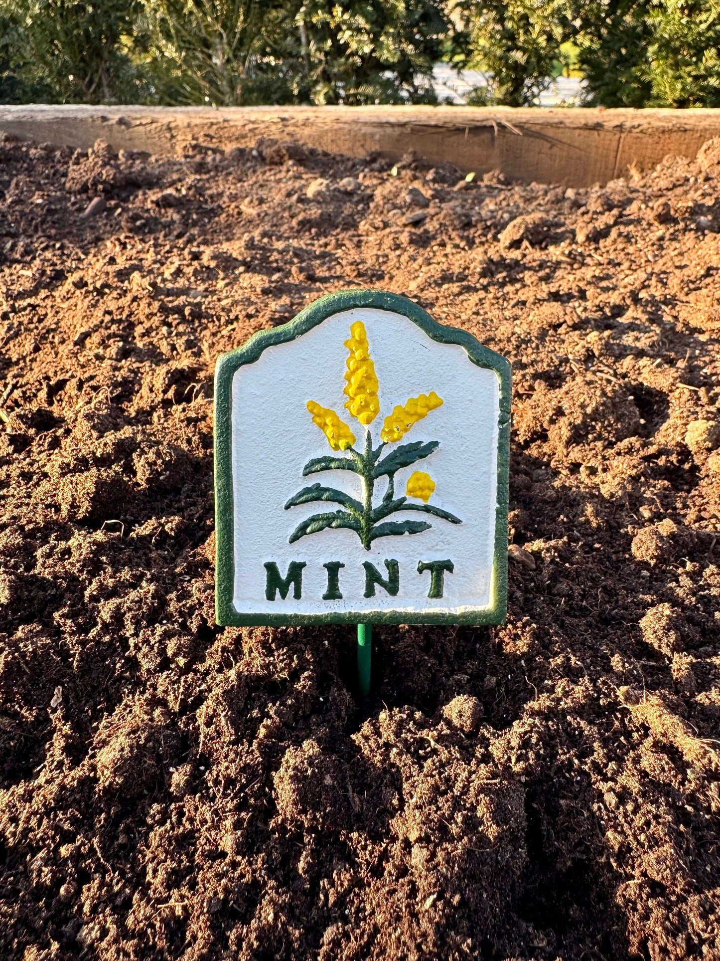 Herb Cast Iron Marker Signs - Set of 6