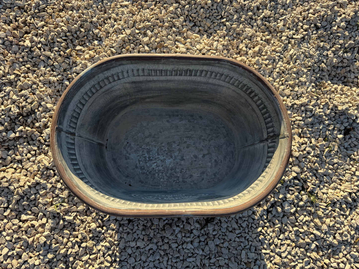 Galvanised Metal Planter 33cm