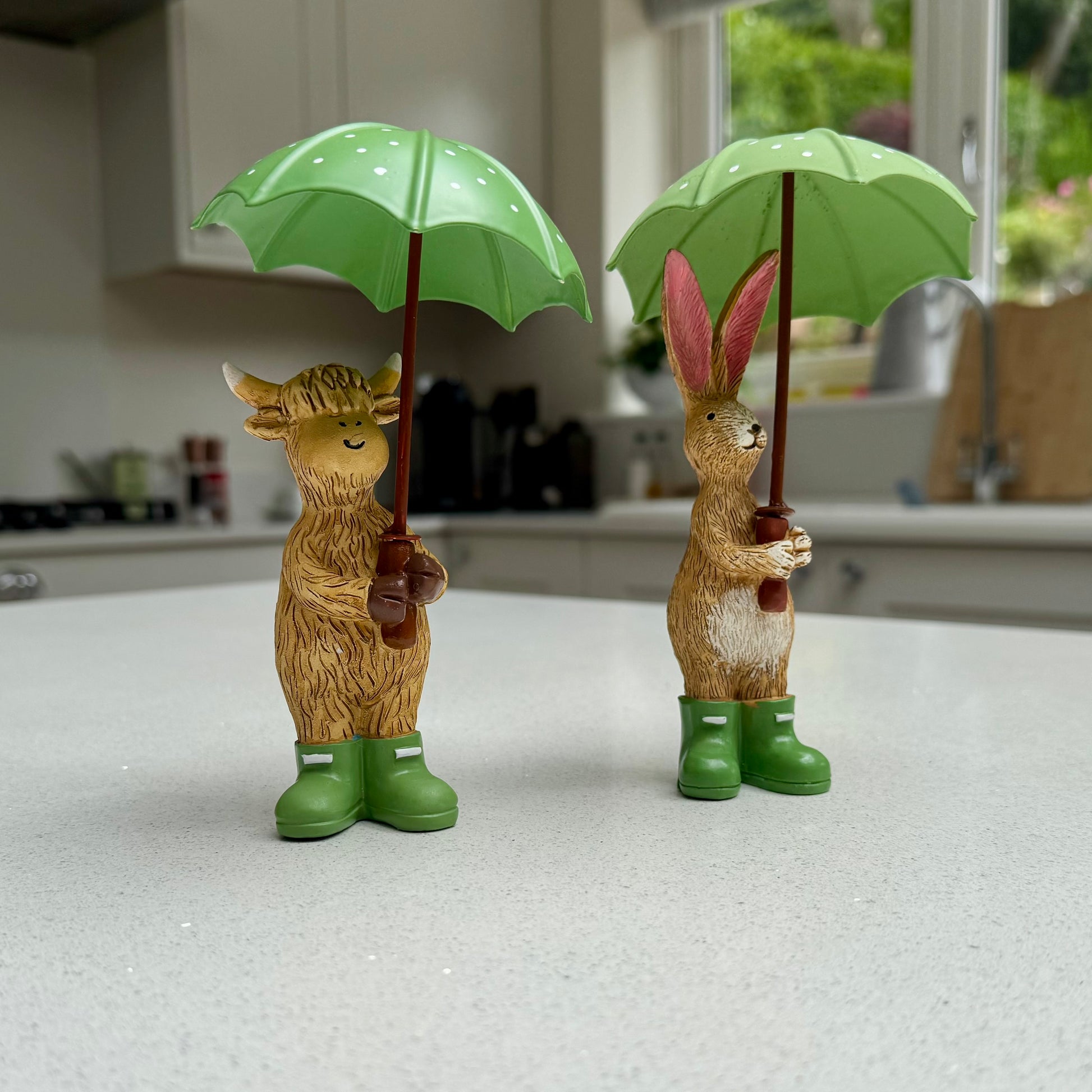 Highland Cow with Umbrella Ornament