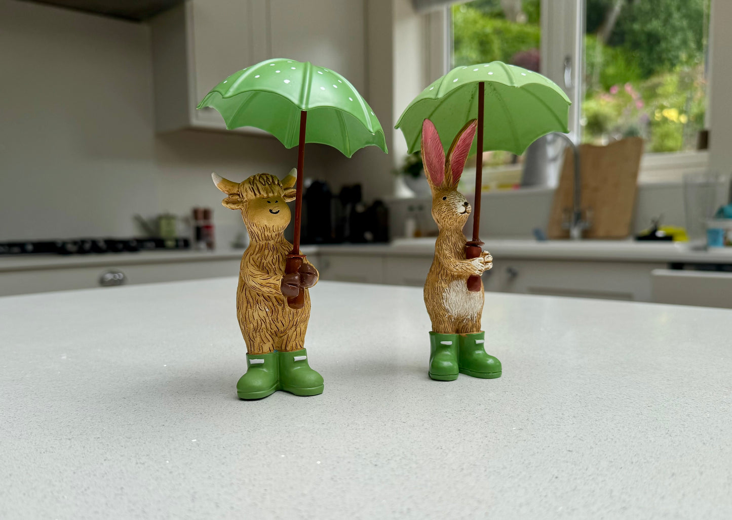 Highland Cow with Umbrella Ornament