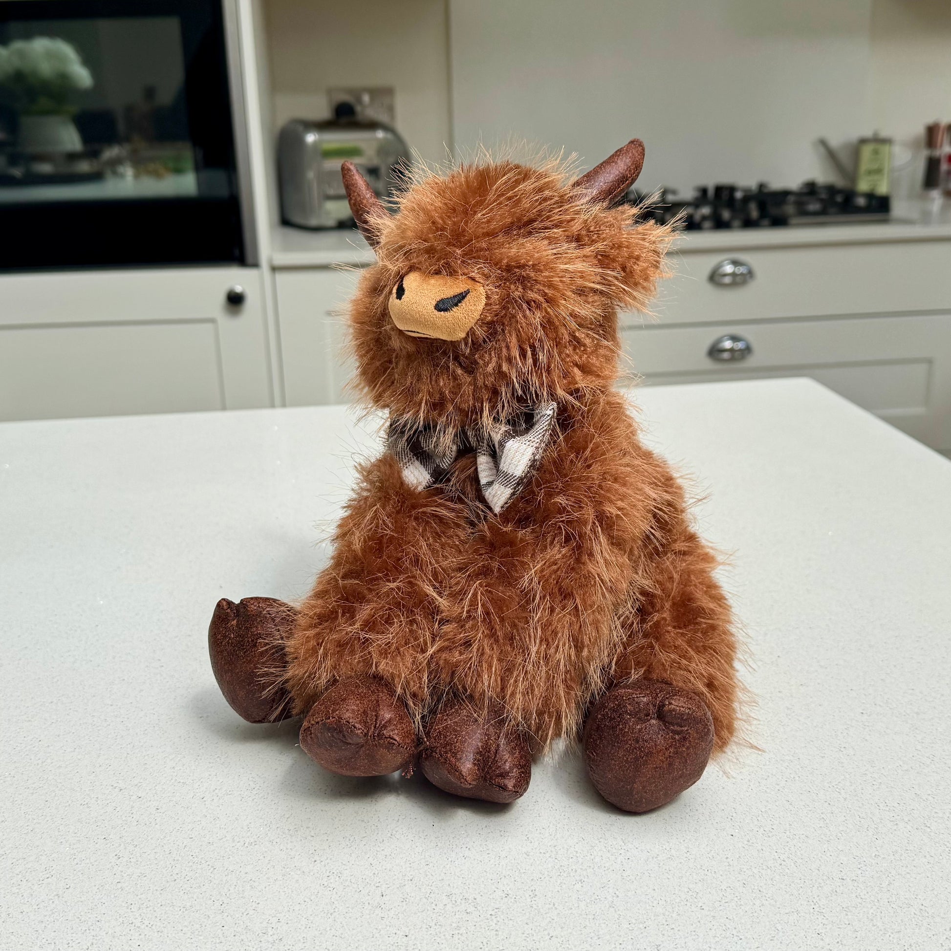 Highland Cow Doorstop with Dickie Bow
