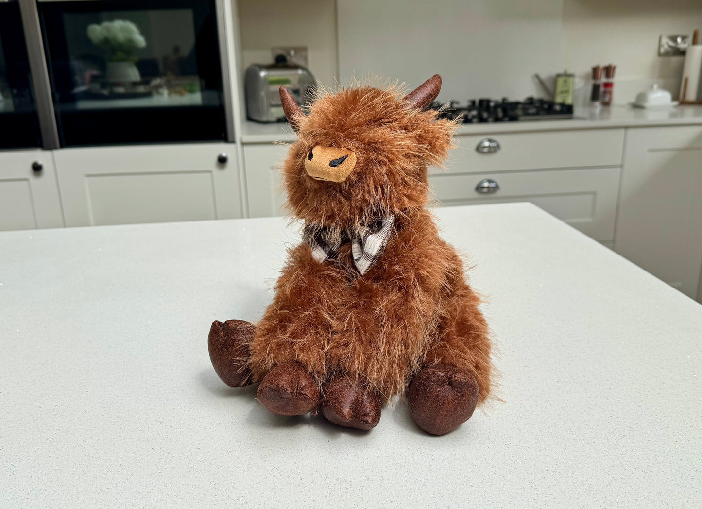 Highland Cow Doorstop with Dickie Bow
