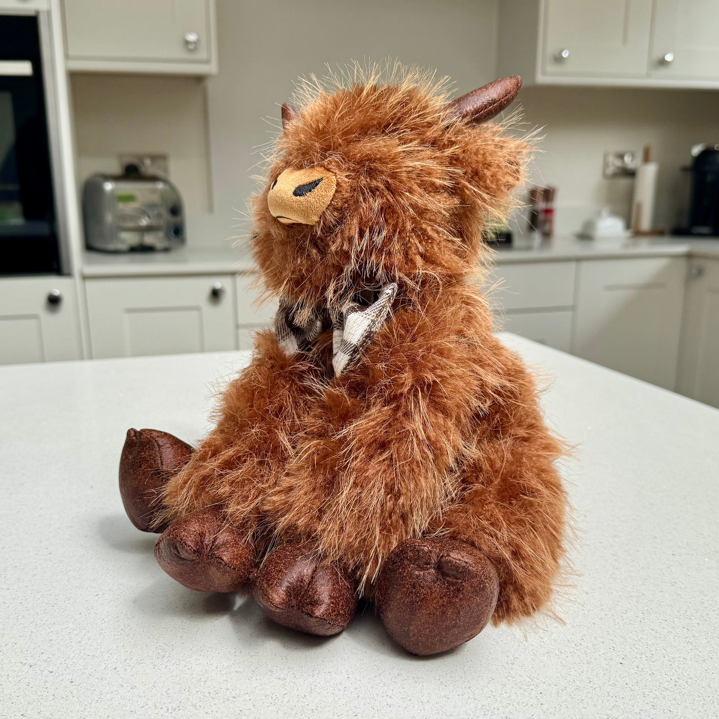 Highland Cow Doorstop with Dickie Bow