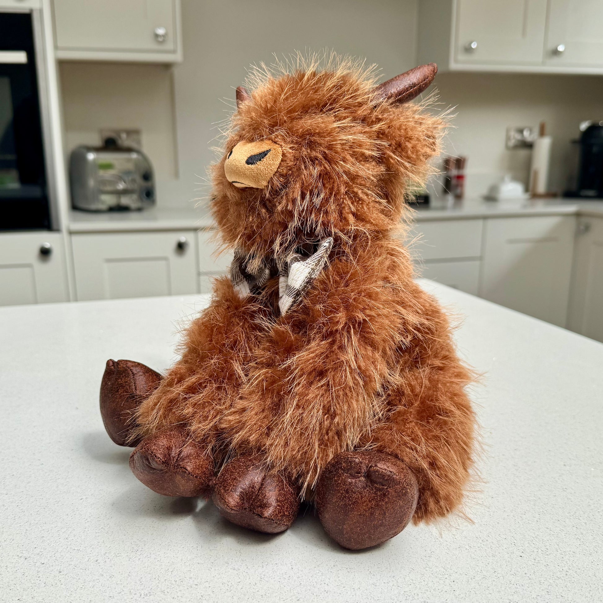 Highland Cow Doorstop with Dickie Bow