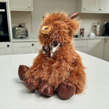 Highland Cow Doorstop with Dickie Bow