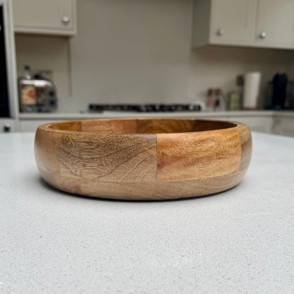 Medium Handcrafted Wooden Serving Tray 25cm
