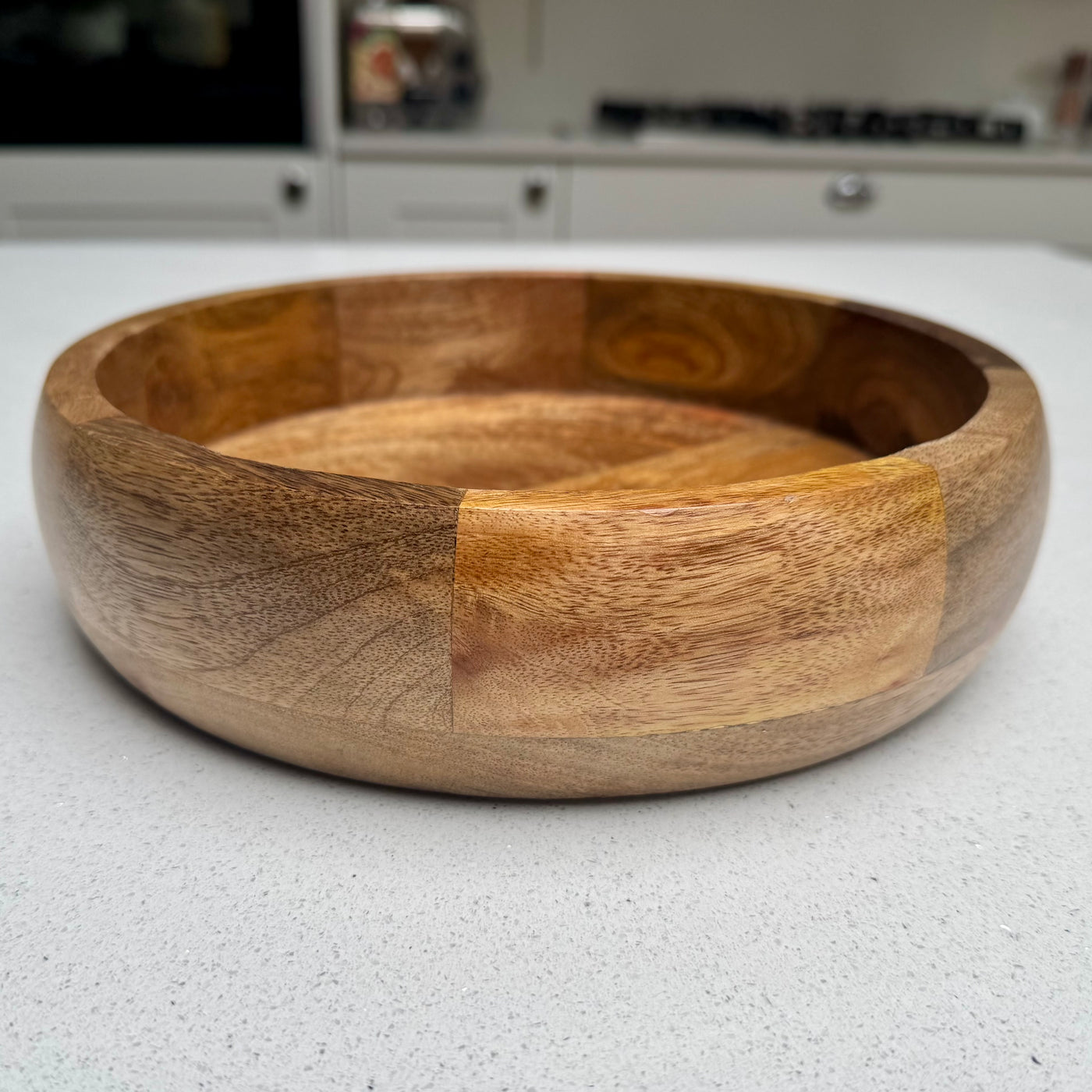 Medium Handcrafted Wooden Serving Tray 25cm