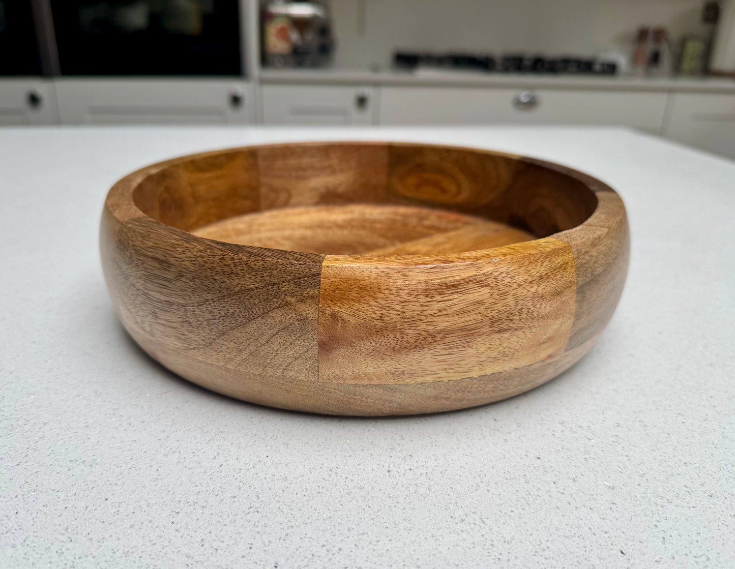 Medium Handcrafted Wooden Serving Tray 25cm
