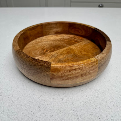Medium Handcrafted Wooden Serving Tray 25cm
