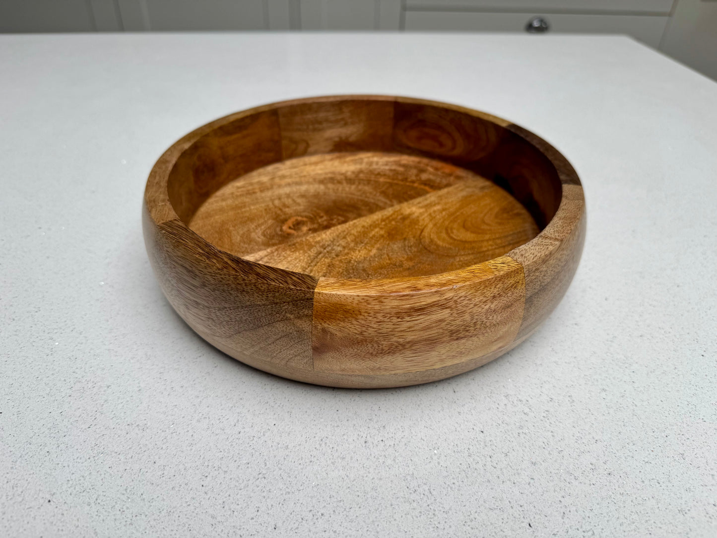 Medium Handcrafted Wooden Serving Tray 25cm