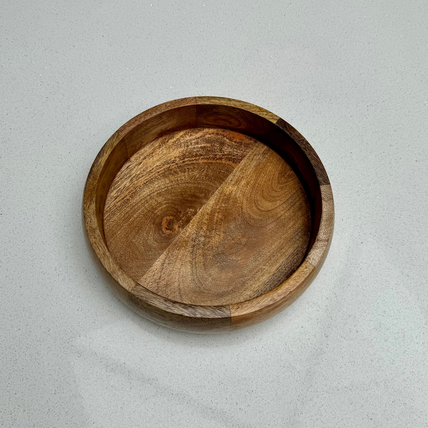 Medium Handcrafted Wooden Serving Tray 25cm