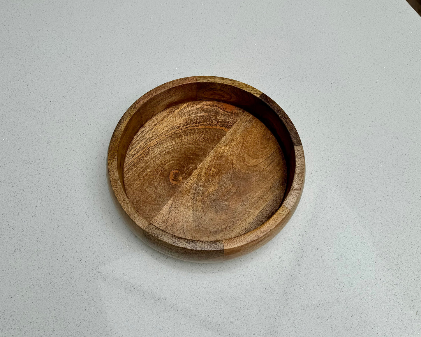 Medium Handcrafted Wooden Serving Tray 25cm