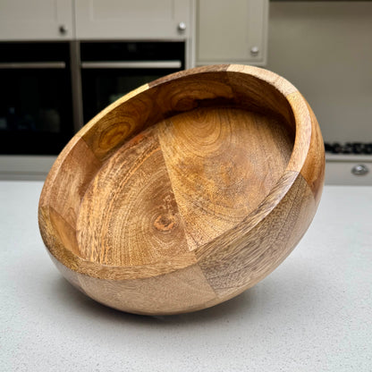 Medium Handcrafted Wooden Serving Tray 25cm