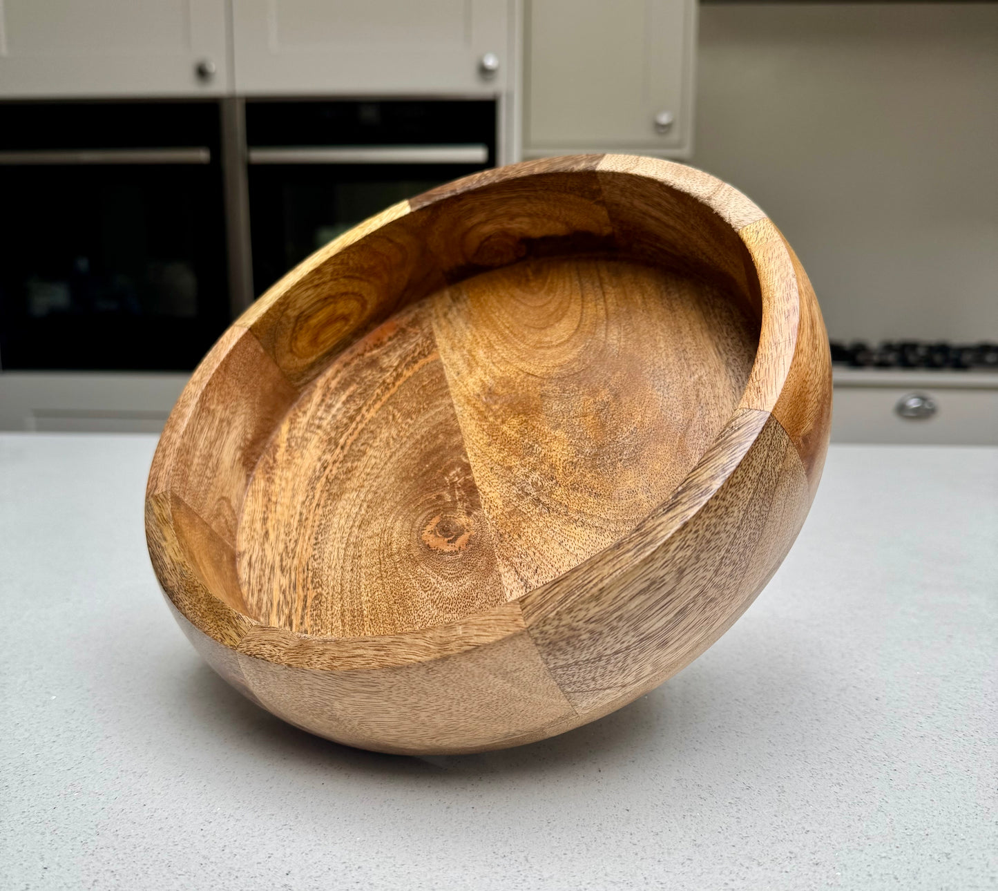 Medium Handcrafted Wooden Serving Tray 25cm