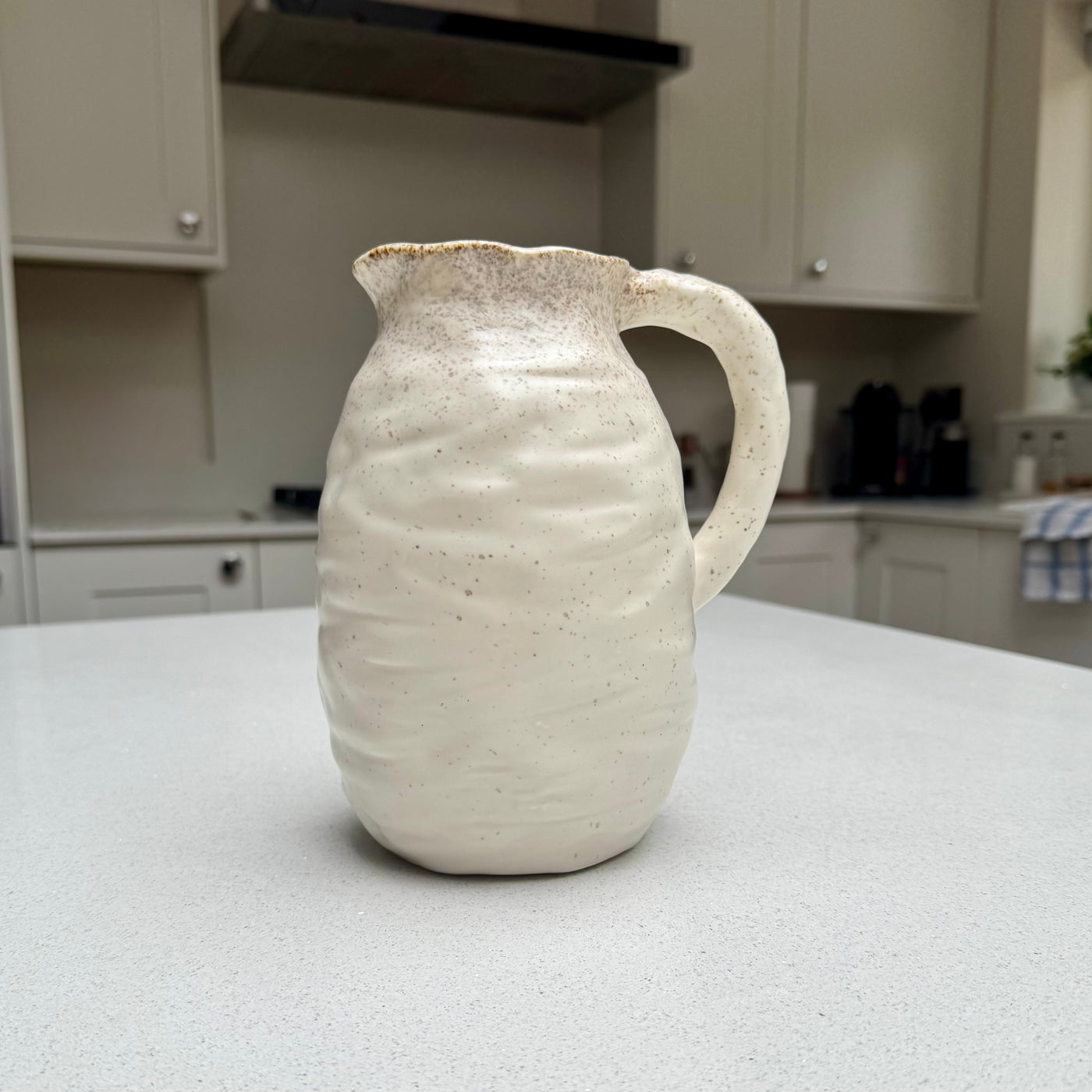 Handmade Speckled Ceramic Beba Jug Vase 21cm