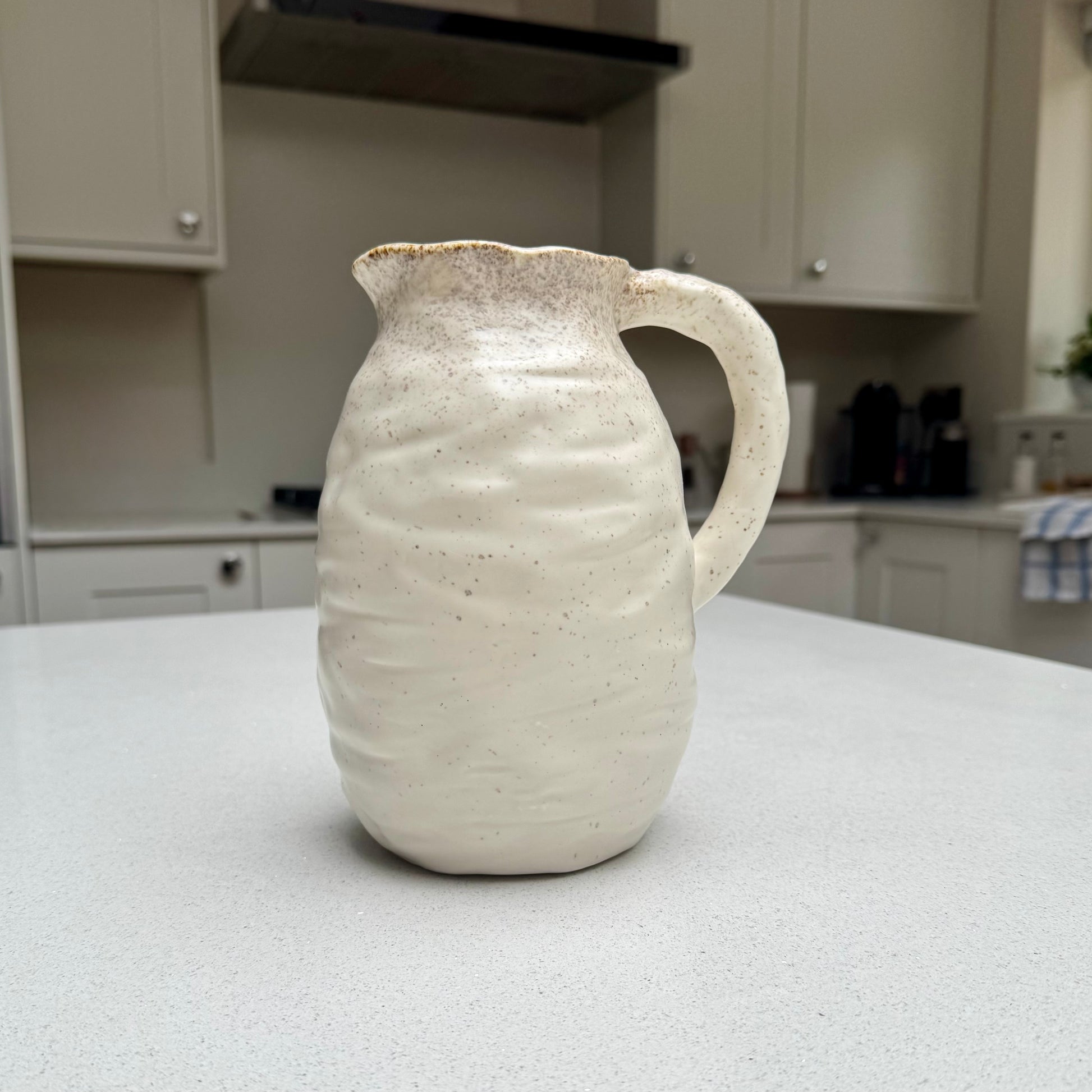 Handmade Speckled Ceramic Beba Jug Vase 21cm
