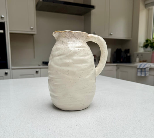 Handmade Speckled Ceramic Beba Jug Vase 21cm
