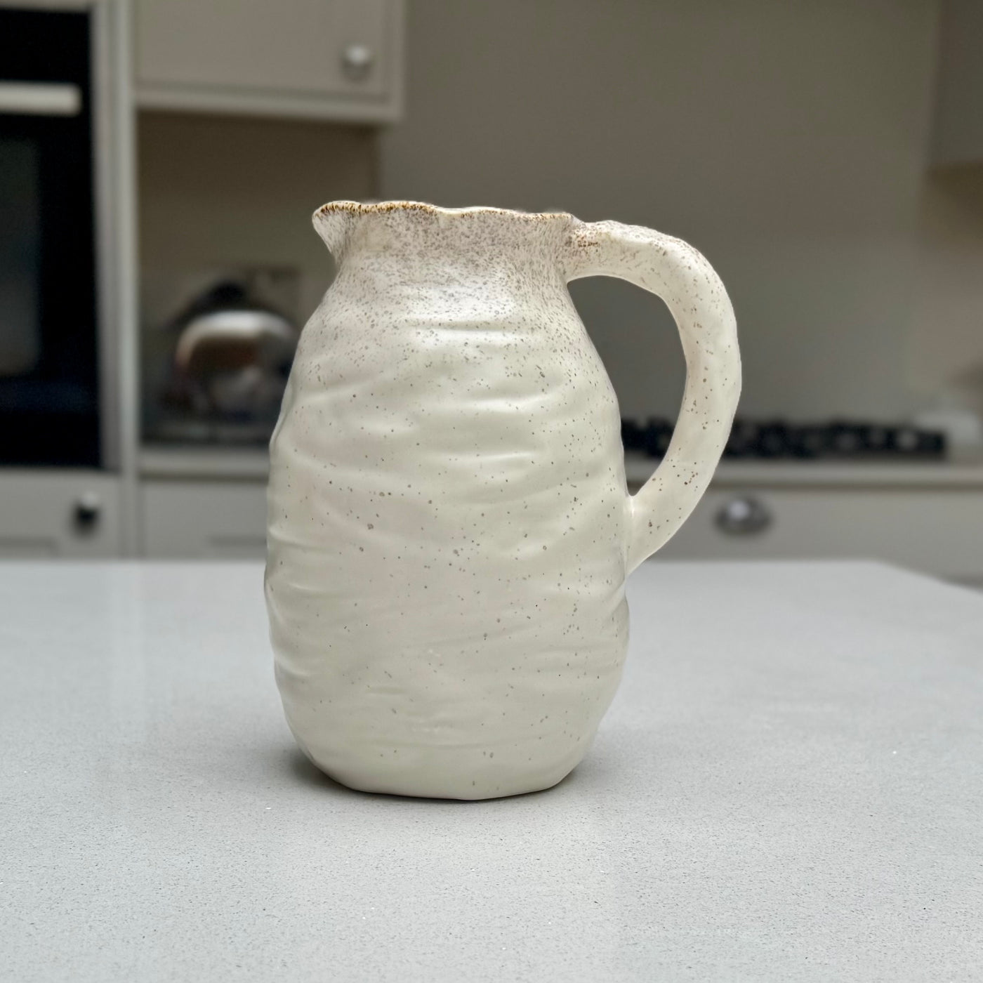 Handmade Speckled Ceramic Beba Jug Vase 21cm