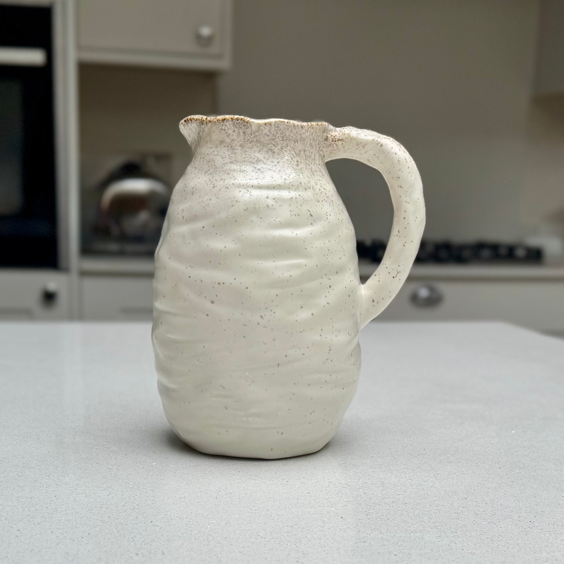Handmade Speckled Ceramic Beba Jug Vase 21cm