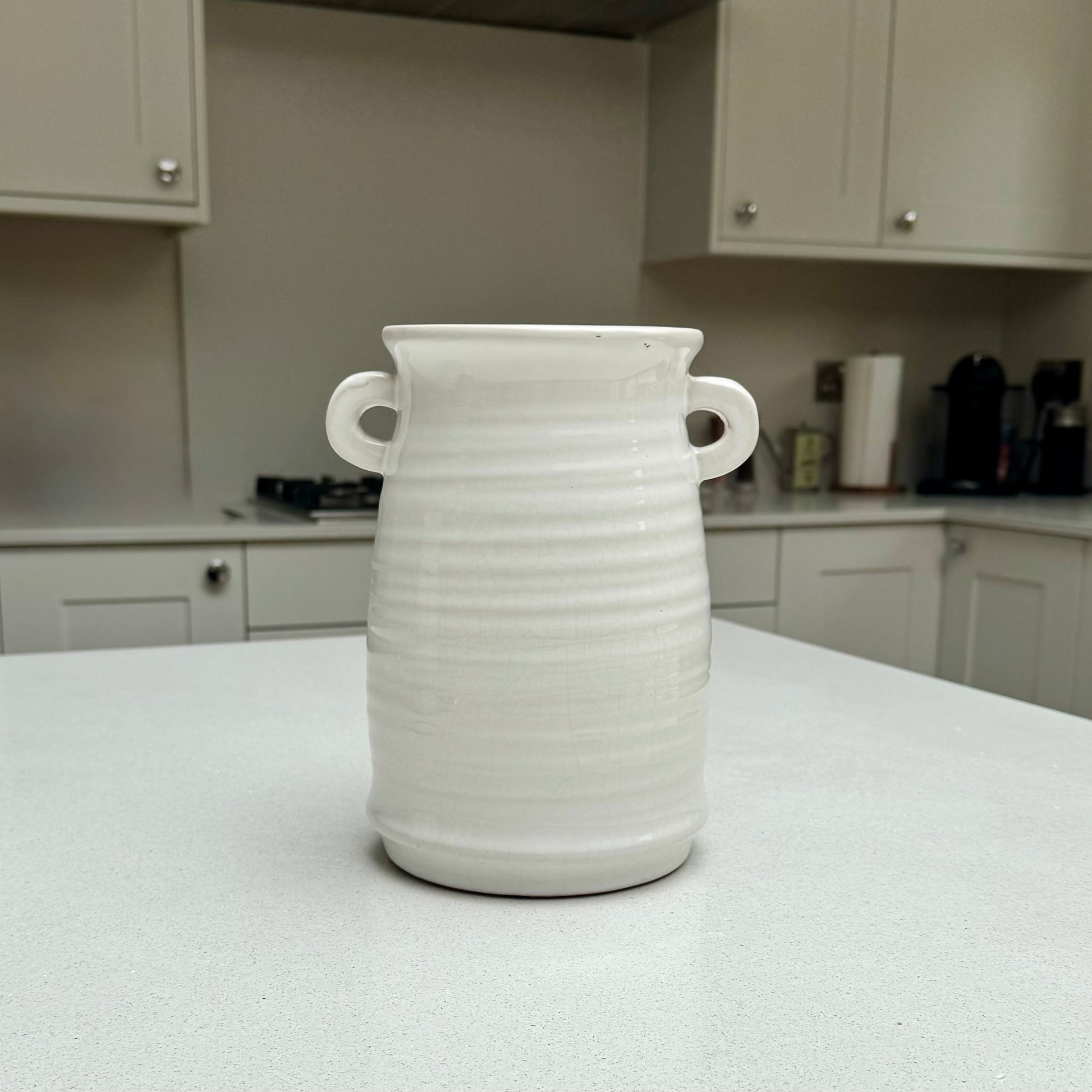 Handmade Ceramic Loni Vase with Crackle Glaze 24cm
