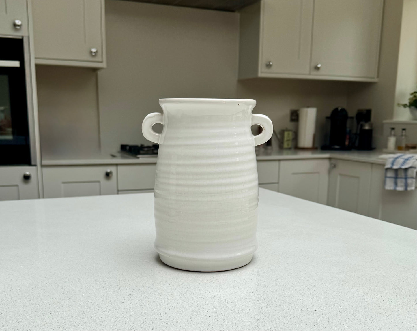 Handmade Ceramic Loni Vase with Crackle Glaze 24cm