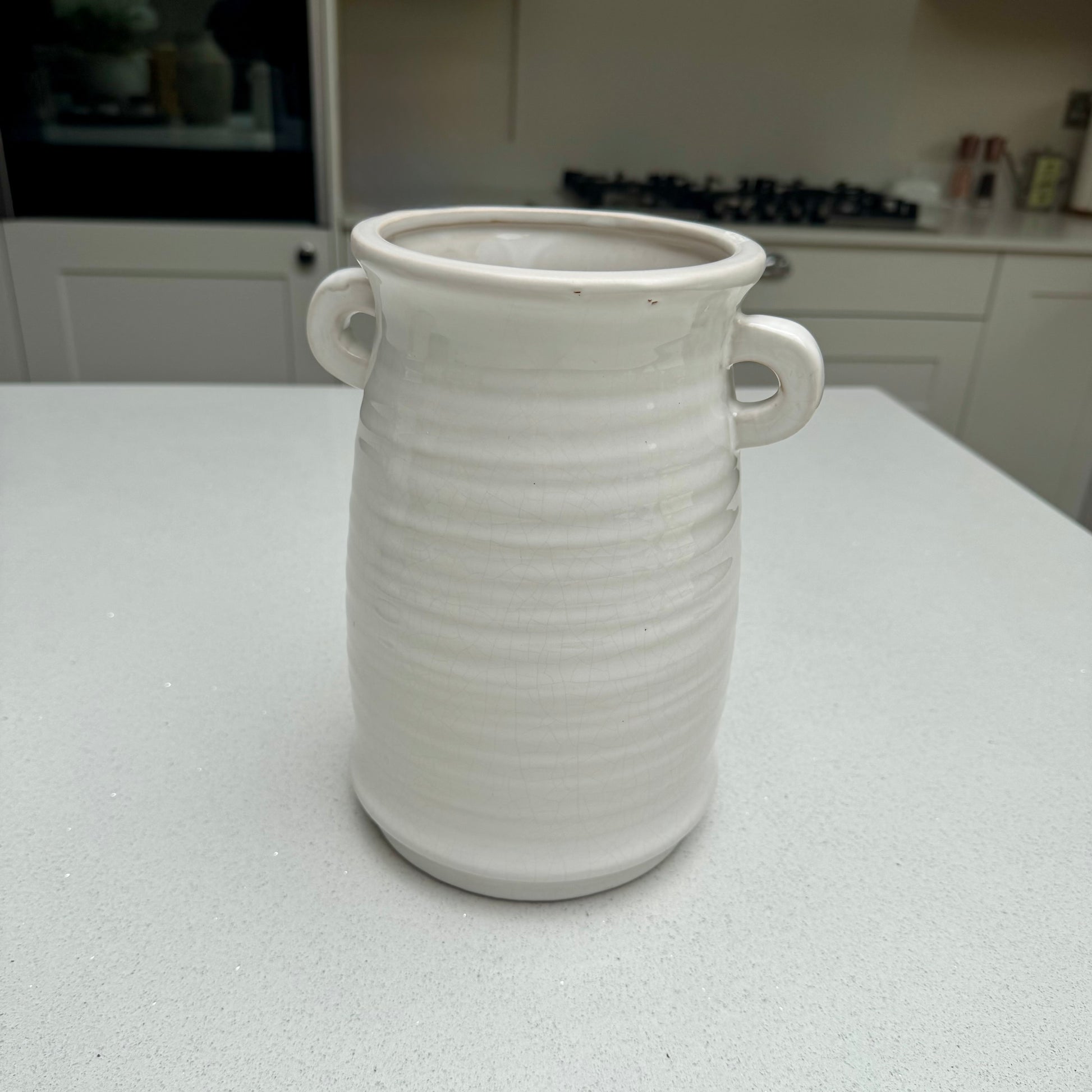 Handmade Ceramic Loni Vase with Crackle Glaze 24cm