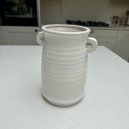 Handmade Ceramic Loni Vase with Crackle Glaze 24cm