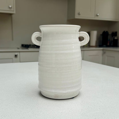 Handmade Ceramic Loni Vase with Crackle Glaze 18.5cm