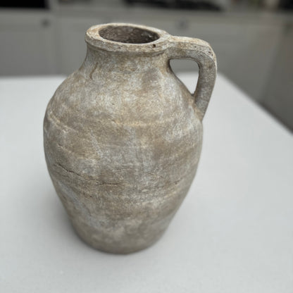 Large Ellie terracotta Jug Vase in Natural Stone 28cm