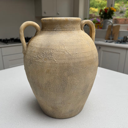 Large Rustic Terracotta Effect Amphora Vase 32cm