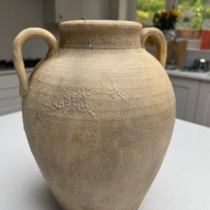 Large Rustic Terracotta Effect Amphora Vase 32cm
