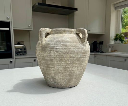 Large Medora Vase in Natural Stone 26.5cm