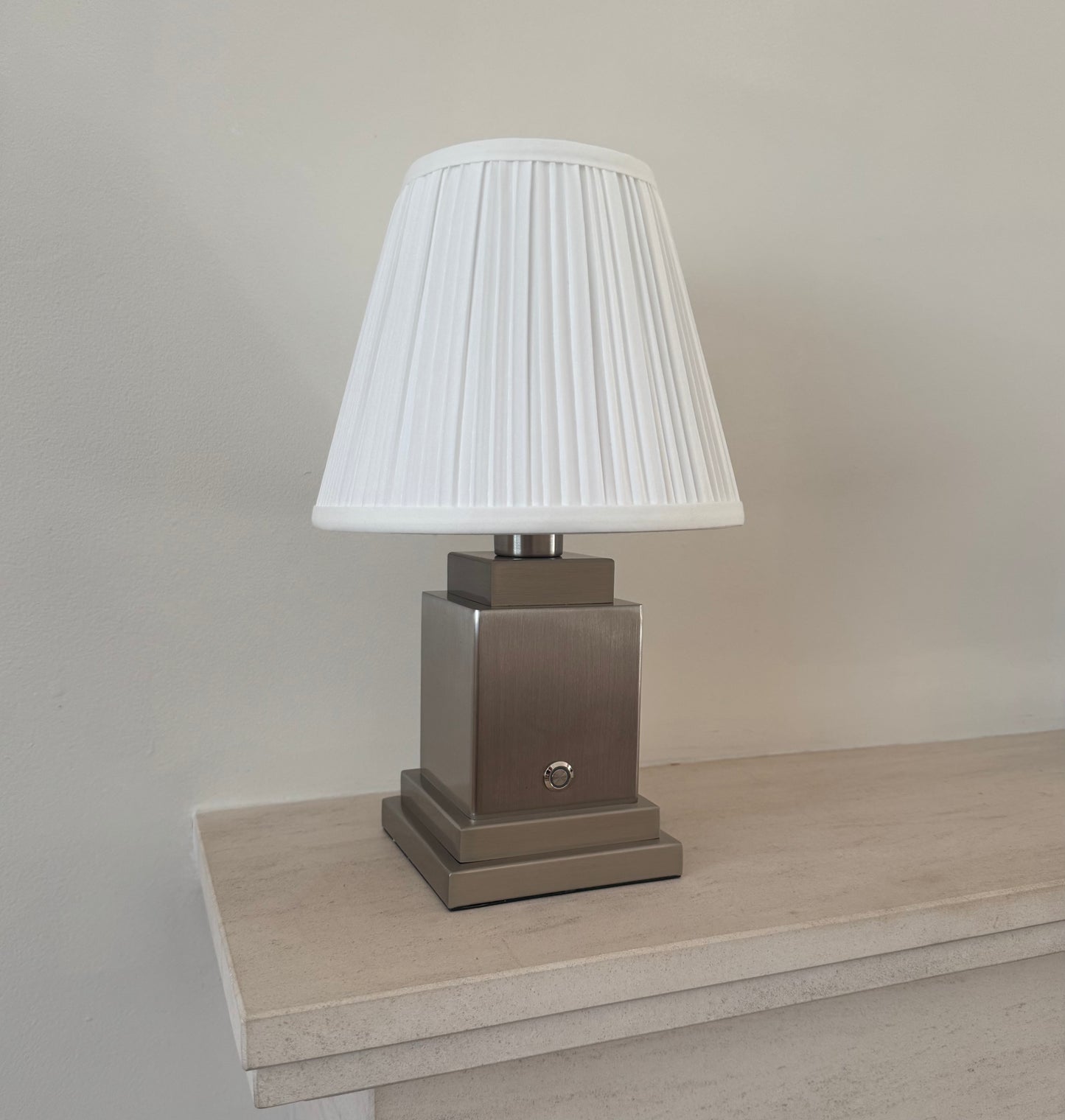 Ludlow Rechargeable Table Lamp in Brushed Steel