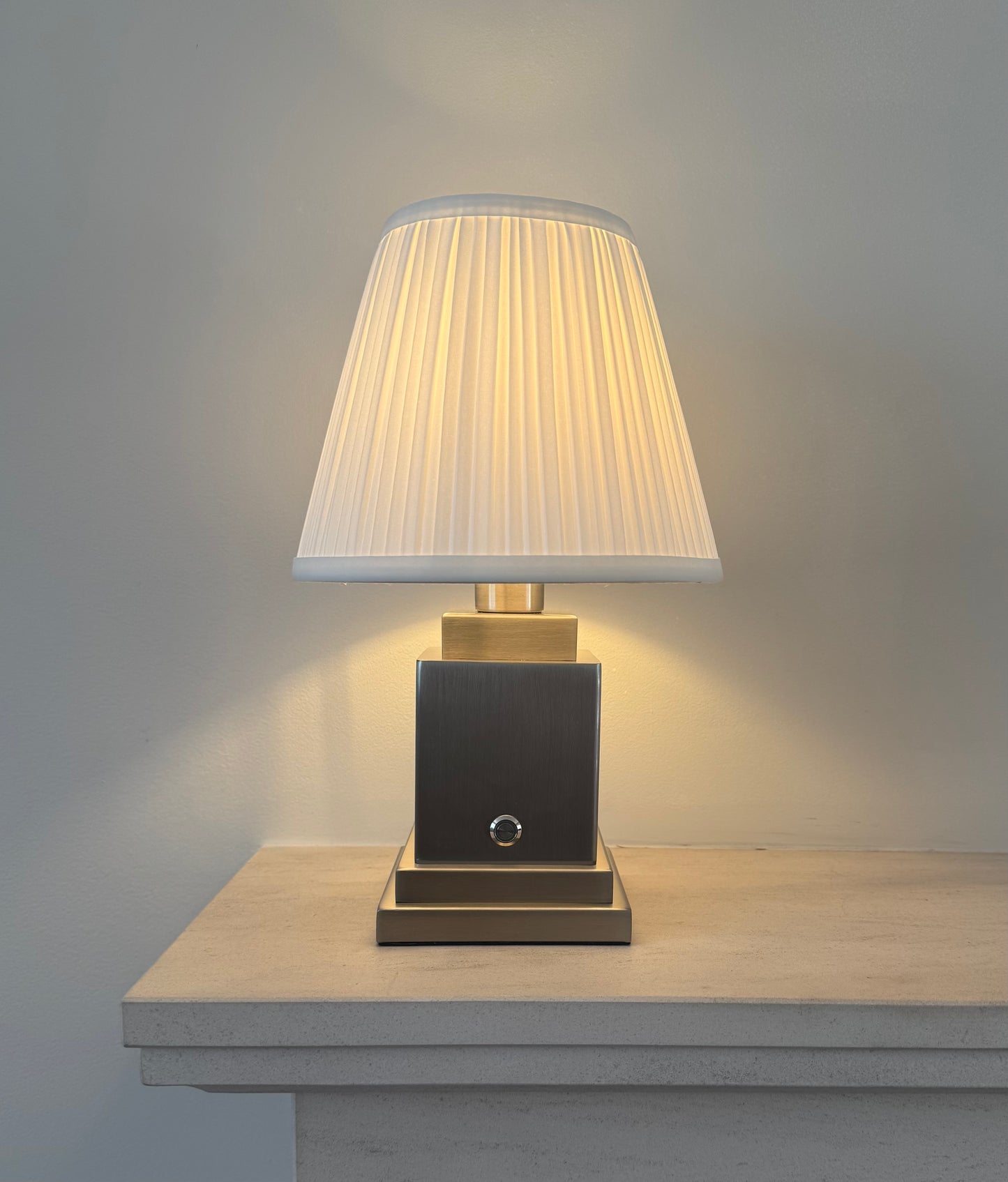 Ludlow Rechargeable Table Lamp in Brushed Steel