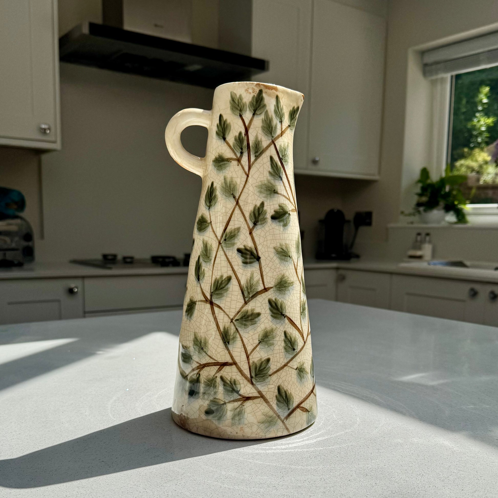 Botanical Tall Ceramic Jug Vase in various sizes