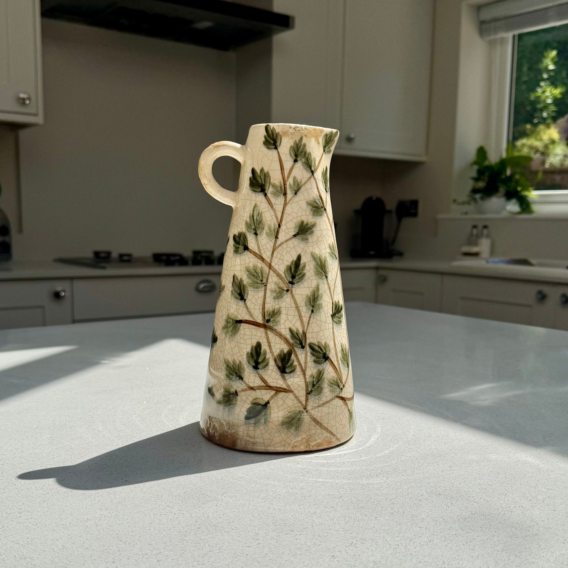 Botanical Tall Ceramic Jug Vase in various sizes