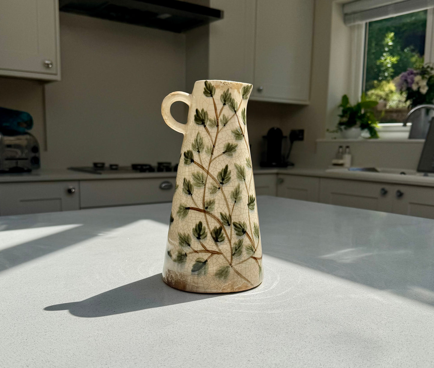 Botanical Tall Ceramic Jug Vase in various sizes