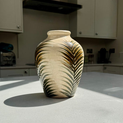 Handmade Letty Ceramic Crackle Glaze Vase 23cm