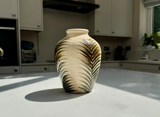 Handmade Letty Ceramic Crackle Glaze Vase 23cm