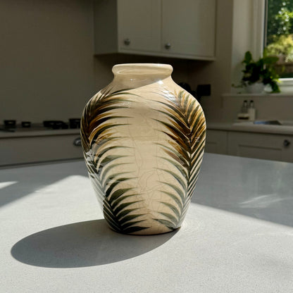 Handmade Letty Ceramic Crackle Glaze Vase 23cm