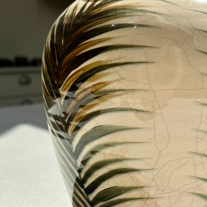 Handmade Letty Ceramic Crackle Glaze Vase 23cm