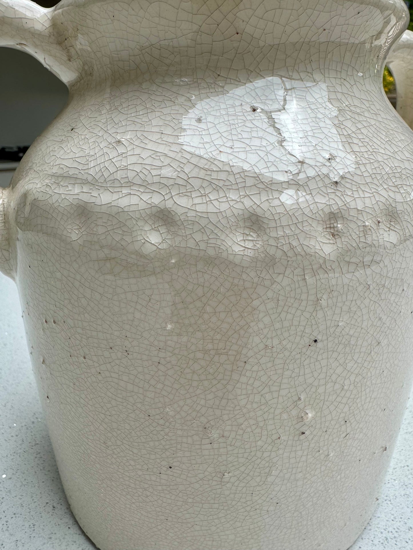 Handmade Amphora Ceramic Double Handle Vase 22.5cm