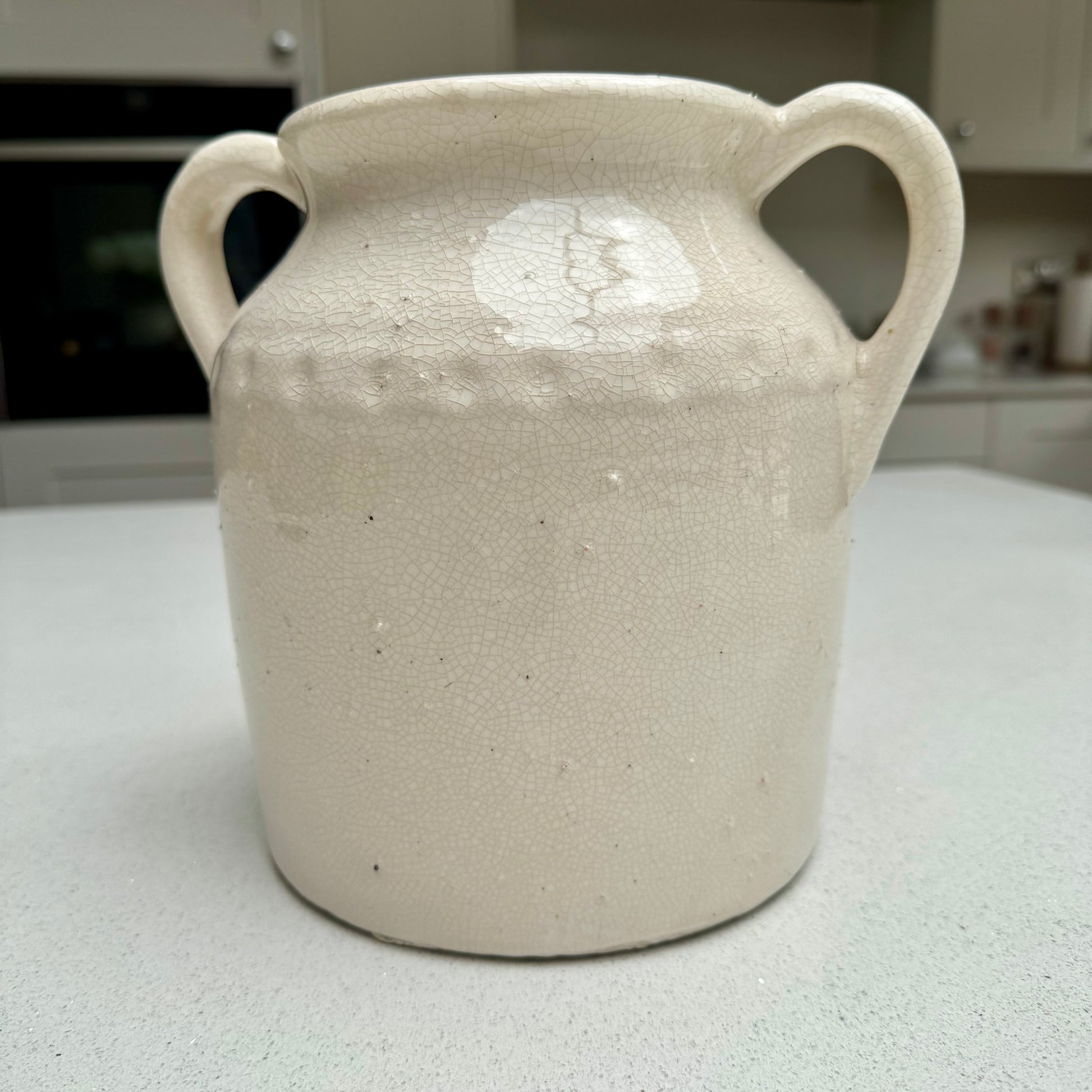 Handmade Amphora Ceramic Double Handle Vase 22.5cm