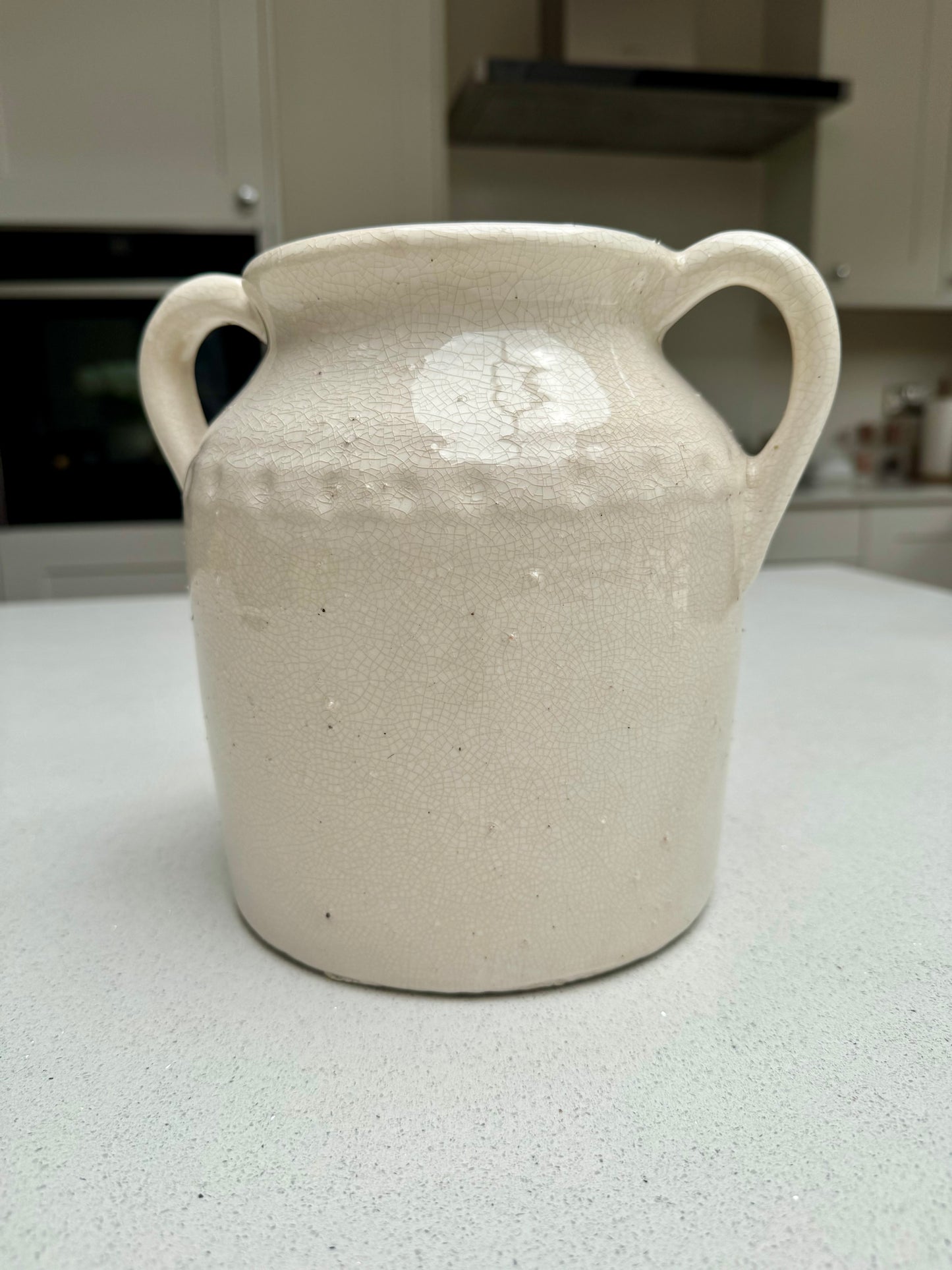 Handmade Amphora Ceramic Double Handle Vase 22.5cm