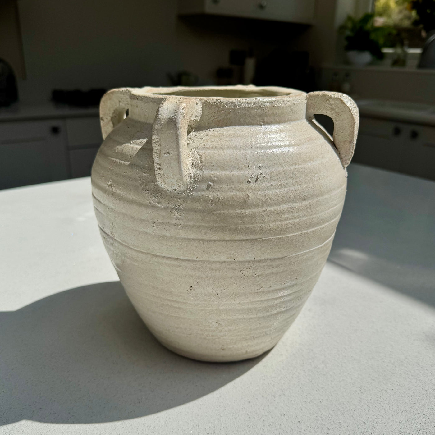 Medium Medora Vase in Pale Ivory 21.5cm